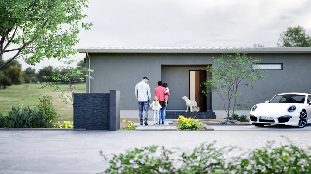 真冬でも暖かく快適に過ごせる平屋、完成