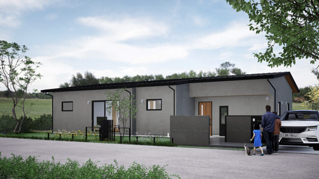 超高性能、回遊動線、すっきりとしたシンプルデザイン。共感できる平屋住宅が完成しました。