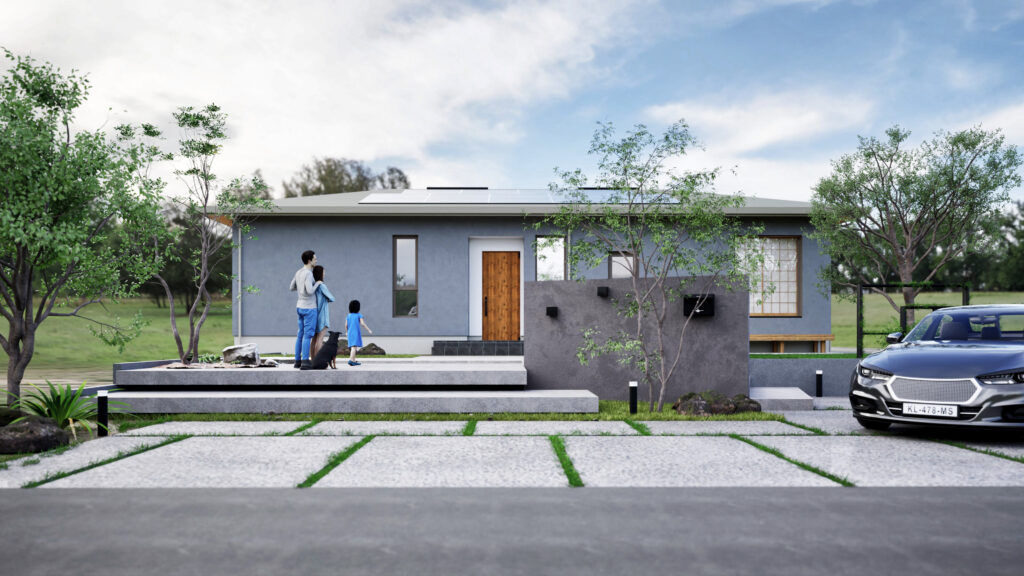 防音室のある、家族が集う畳リビングの住まい