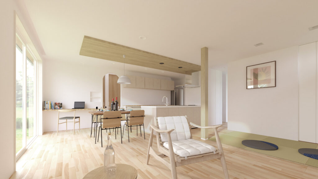 時短動線で叶える、子育て家族にやさしい平屋の暮らし